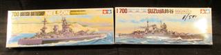 1/700 9 WATERLINE WWII BOAT AND PLANE MODELS: CARRIER JUNYO - BATTLESHIP SOUTH D